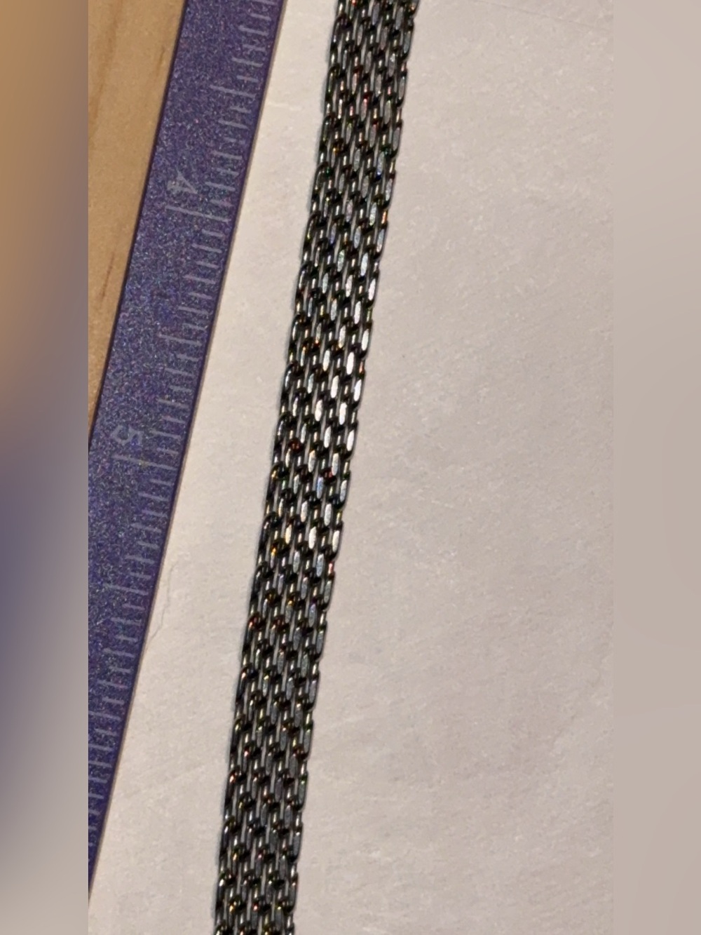 Silver Mesh Bracelet with Adjustable Chain